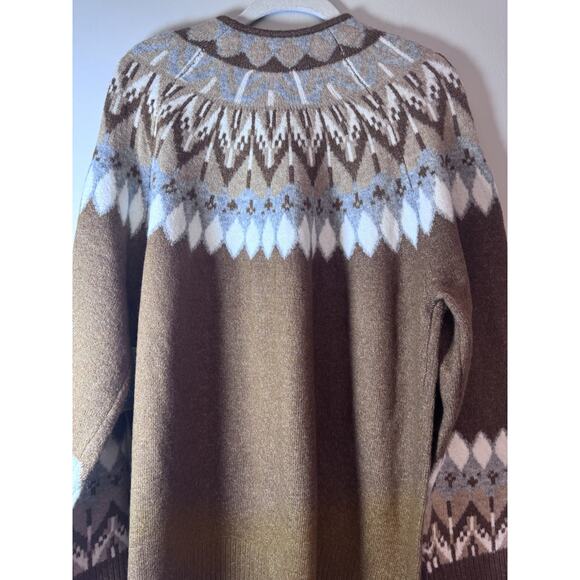 Cece Women’s Glamour Melody Long Sleeve Funnel Neck Fair Isle Sweater XL NWT $69 - Picture 7 of 12